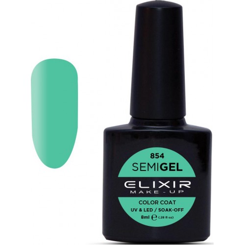 Elixir Semi Gel (Ημιμόνιμο βερνίκι) - 854 (Caribbean green) 8ml