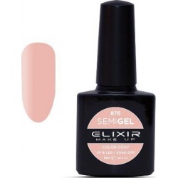 Elixir Semi Gel (Ημιμόνιμο βερνίκι) - 876 (Pale Pink) 8ml 