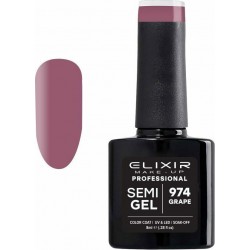 Elixir Semi Gel Ημιμόνιμο Βερνίκι 974 (Grape) 8ml