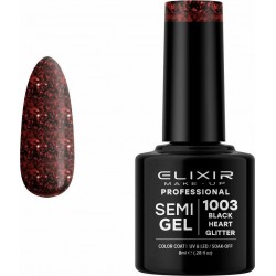 Elixir Ημιμόνιμο Βερνίκι Νυχιών Semi Gel 1003 Black Heart 8ml