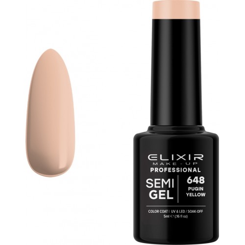 Elixir Make-Up Semi Gel 648 Pugin Yellow 5ml