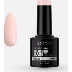 	Elixir Base Coat Rubber Semigel Pro 1037 Pink 8ml