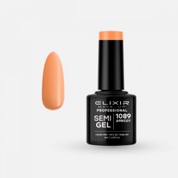 Elixir Ημιμόνιμο Βερνίκι Νυχιών Semi Gel 1089 Apricot 8ml