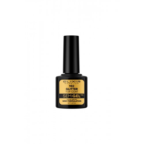 Elixir SemiGel (Ημιμόνιμο βερνίκι) - 982 (Glitter Top Coat)