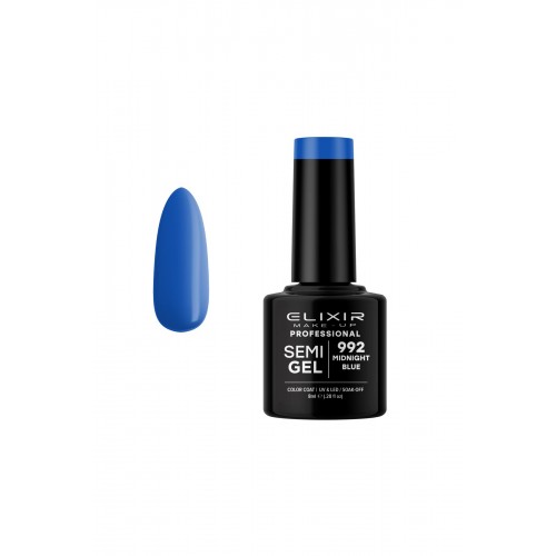 Elixir Semi Gel (Ημιμόνιμο βερνίκι) - 992 (Midnight  Blue) 8ml