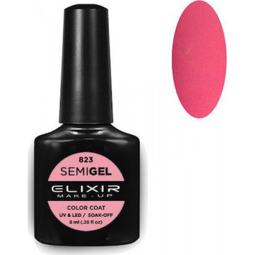 Elixir Semi Gel (Ημιμόνιμο βερνίκι) - 823 (Reddish Brown) 8ml