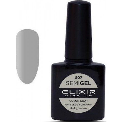 Elixir Semi Gel (Ημιμόνιμο βερνίκι) - 807 (Platinum) 8ml) 