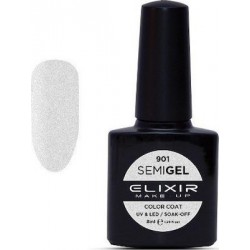 Elixir Semi Gel (Ημιμόνιμο βερνίκι) - 901 (Metallic Silver) 8ml 
