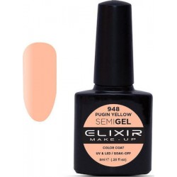 Elixir Semi Gel (Ημιμόνιμο βερνίκι) - 948 (Pugin Yellow) 8ml 