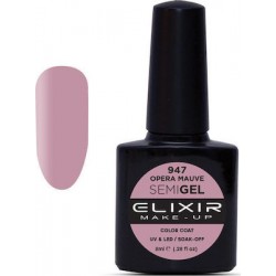 Elixir Semi Gel (Ημιμόνιμο βερνίκι) - 947 (Opera Mauve) 8ml