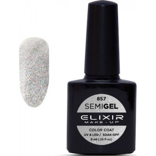 Elixir Semi Gel (Ημιμόνιμο βερνίκι) - 857 (Multi Transparent) 8ml