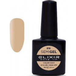 Elixir Semi Gel (Ημιμόνιμο βερνίκι) - 818 (Blonde Beige) 8ml 