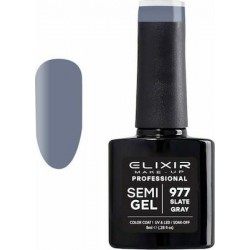 Elixir Semi Gel Ημιμόνιμο Βερνίκι 977 (Slate Gray) 8ml