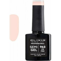 Elixir Semi Gel Ημιμόνιμο Βερνίκι 963 (Ice Pink) 8ml