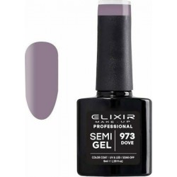 Elixir Semi Gel Ημιμόνιμο Βερνίκι 973 (Dove) 8ml