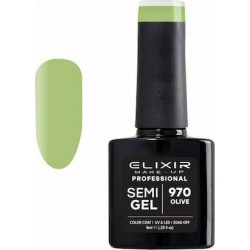 Elixir Semi Gel Ημιμόνιμο Βερνίκι 970 (Olive) 8ml