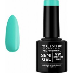 Elixir Semi Gel (Ημιμόνιμο βερνίκι) - 991 (Sapphire Blue) 8ml
