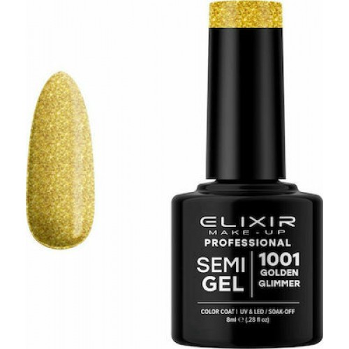 Elixir Semi Gel (Ημιμόνιμο βερνίκι) - 1001 (Golden Glimmer) 8ml