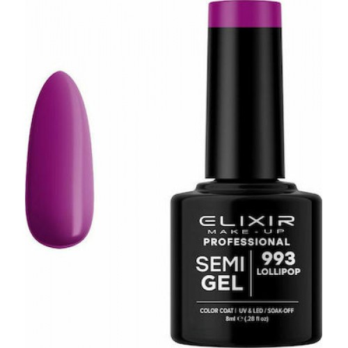 Elixir Semi Gel (Ημιμόνιμο βερνίκι) - 993 (Lollipop) 8ml