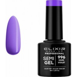Elixir Semi Gel (Ημιμόνιμο βερνίκι) - 996 (Dark Violet) 8ml
