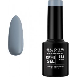 Elixir Ημιμόνιμο Βερνίκι Νυχιών Semi Gel 632 Stone 5ml