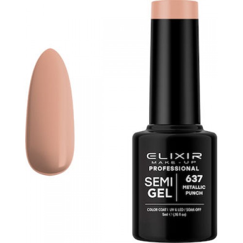 Elixir Semi Gel 637 Metallic Punch 5ml