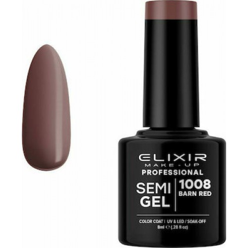 Elixir Ημιμόνιμο Βερνίκι Νυχιών Semi Gel 1008 8ml