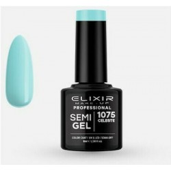 Elixir Ημιμόνιμο Βερνίκι Νυχιών Semi Gel 1075 Celeste 8ml