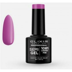 Elixir Ημιμόνιμο Βερνίκι Νυχιών Semi Gel 1081 Cherry Pink 8ml