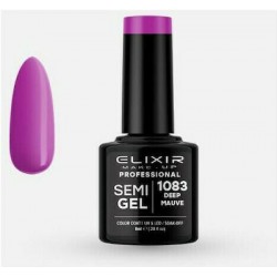 Elixir Ημιμόνιμο Βερνίκι Νυχιών Semi Gel 1083 Deep Mauve 8ml