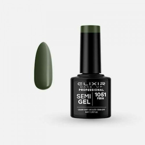 Elixir Ημιμόνιμο Βερνίκι Νυχιών Semi Gel 1051 Fern 8ml