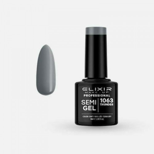 Elixir Ημιμόνιμο Βερνίκι Νυχιών Semi Gel 1063 Thunder 8ml