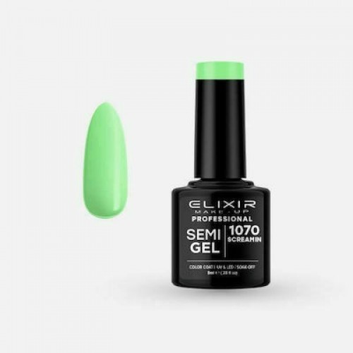 Elixir Ημιμόνιμο Βερνίκι Νυχιών Semi Gel 1070 Screamin 8ml