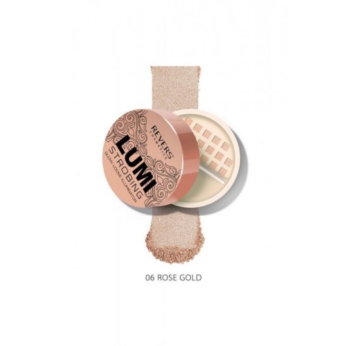 Revers Cosmetics Lumi Strobing Glow Loose Illuminator 06 Rose Gold 8gr