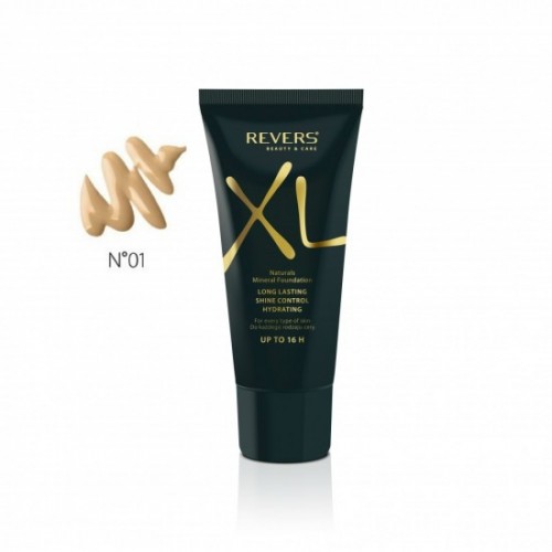 Revers Cosmetics XL Natural Minerals Foundation Long Lasting 16H – 01 Natural 30ml