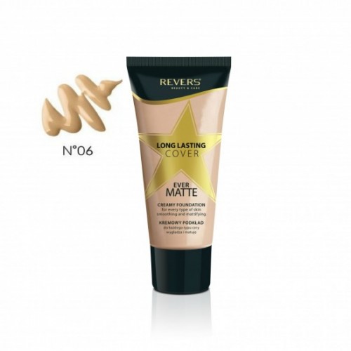 Revers Cosmetics Long Lasting Cover Ever Matte Creamy Foundation – 06 Nude 30ml