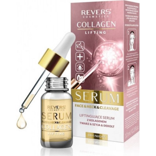Revers Cosmetics Collagen Lifting Serum Face, Neck And Cleavage 10ml