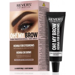 Revers Cosmetics Oh! My Brow Henna For Eyebrows Σετ Περιποίησης Φρυδιών Light Brown 