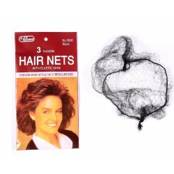 Ro-Ro Accessories Φιλέ Mαύρο Σετ 3 τμχ