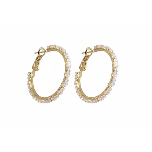 Ro - Ro Accessories Σκουλαρίκι Κρίκος 30mm Χρυσό E6/30