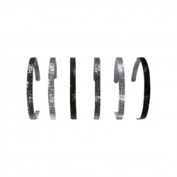 Ro-Ro Accessories Στέκα Μαλλιών Μαύρη με Στρας