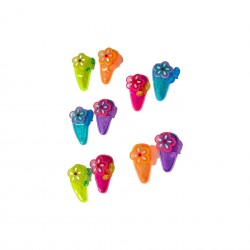 Ro-Ro Accessories Παιδικό Κλιπ Σετ 2τμχ 15-0122