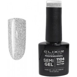 Elixir Ημιμόνιμο Βερνίκι Νυχιών Semi Gel 1104 Master Glitter 8ml