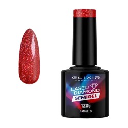 Elixir Ημιμόνιμο Βερνίκι Νυχιών Laser Diamond 1206 Tangelo 8ml