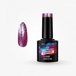 Elixir Ημιμόνιμο Βερνίκι Νυχιών Laser Diamond 1220 Tickle Me Pink 8ml