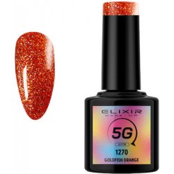 Elixir Ημιμόνιμο Βερνίκι Νυχιών 5G 1270 Goldfish Orange 8ml