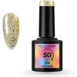 Elixir Ημιμόνιμο Βερνίκι Νυχιών 5G 1274 Royal Yellow 8ml