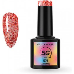 Elixir Ημιμόνιμο Βερνίκι Νυχιών 5G 1276 Salmon Red 8ml