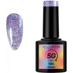 Elixir Ημιμόνιμο Βερνίκι Νυχιών 5G 1265 Pink Blue 8ml