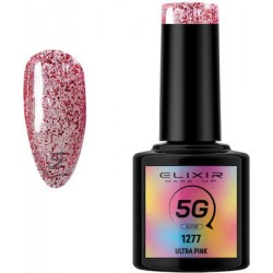 Elixir Ημιμόνιμο Βερνίκι Νυχιών 5G 1277 Ultra Pink  8ml